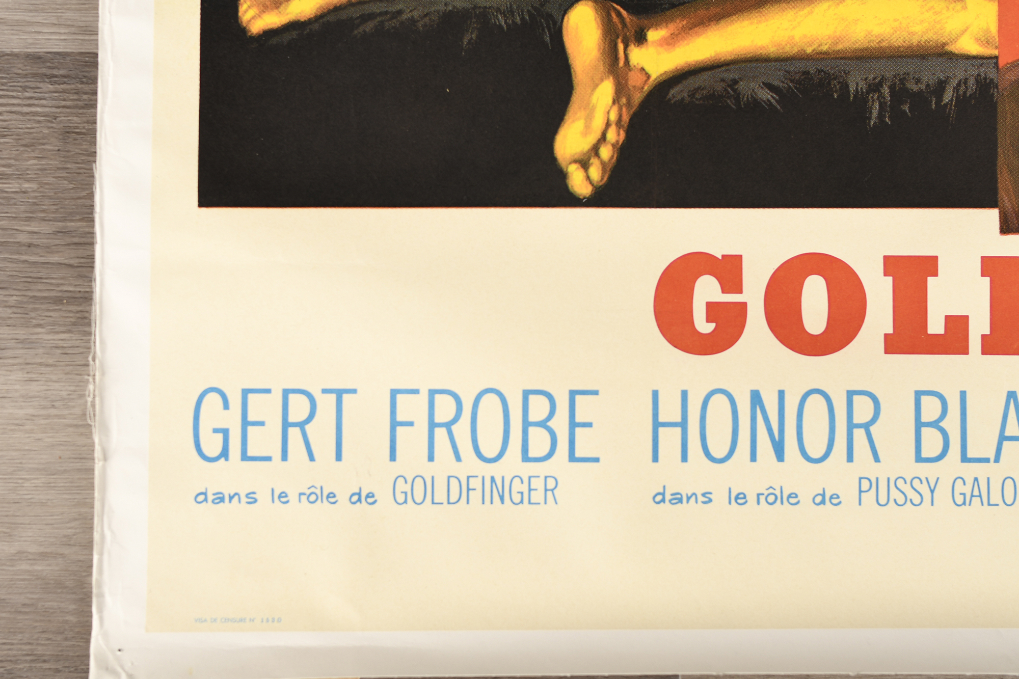 Original Vintage James Bond "Goldfinger" Cinema Poster (1965) Superb Condition - Image 4 of 16