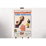 Rare Original Marilyn Monroe Vintage Film Poster "Lets Make Love"