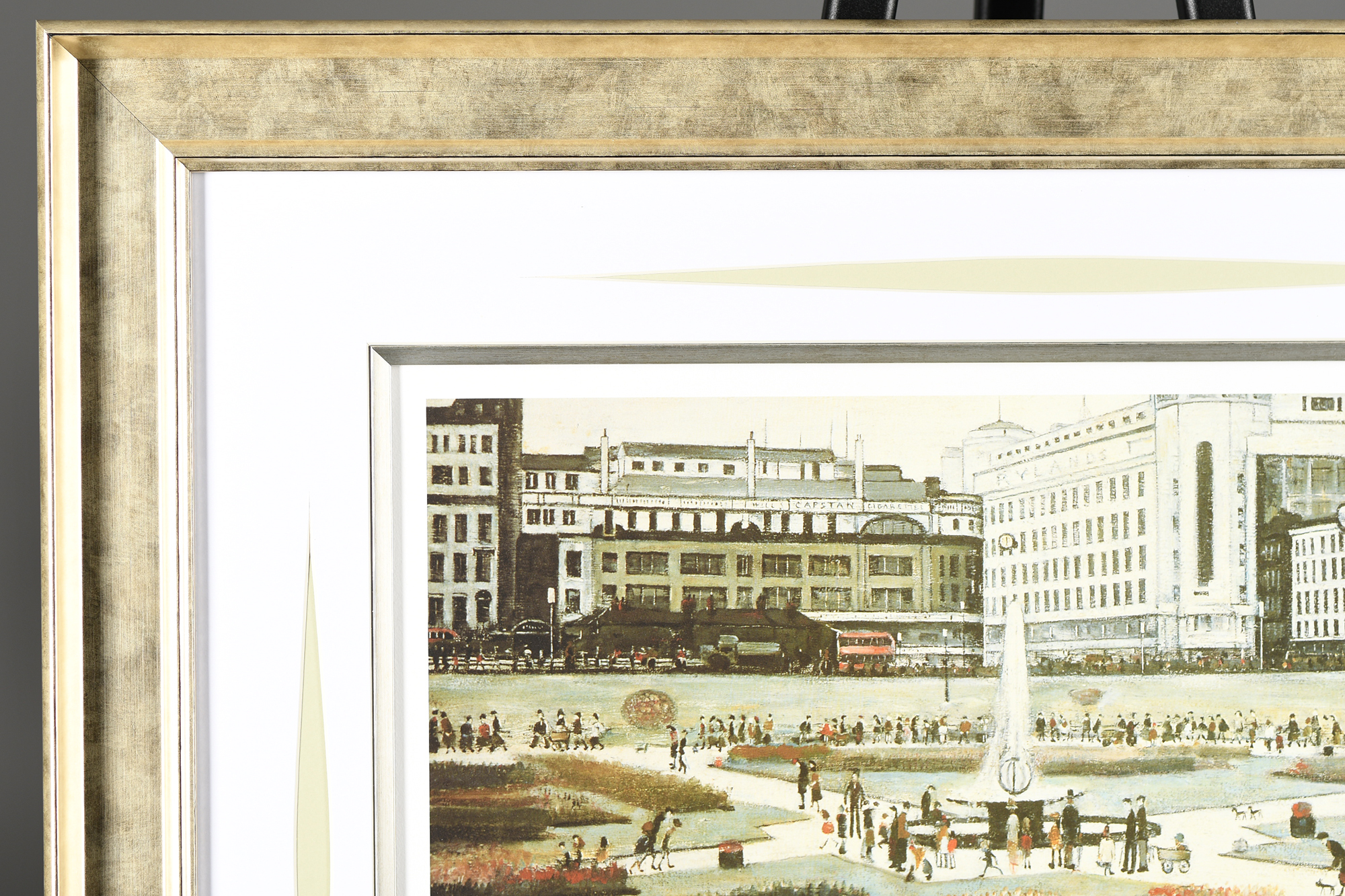Limited Edition L.S. Lowry "Piccadilly Gardens" Authentication & Embossed Stamped. Mint Condition. - Image 8 of 10