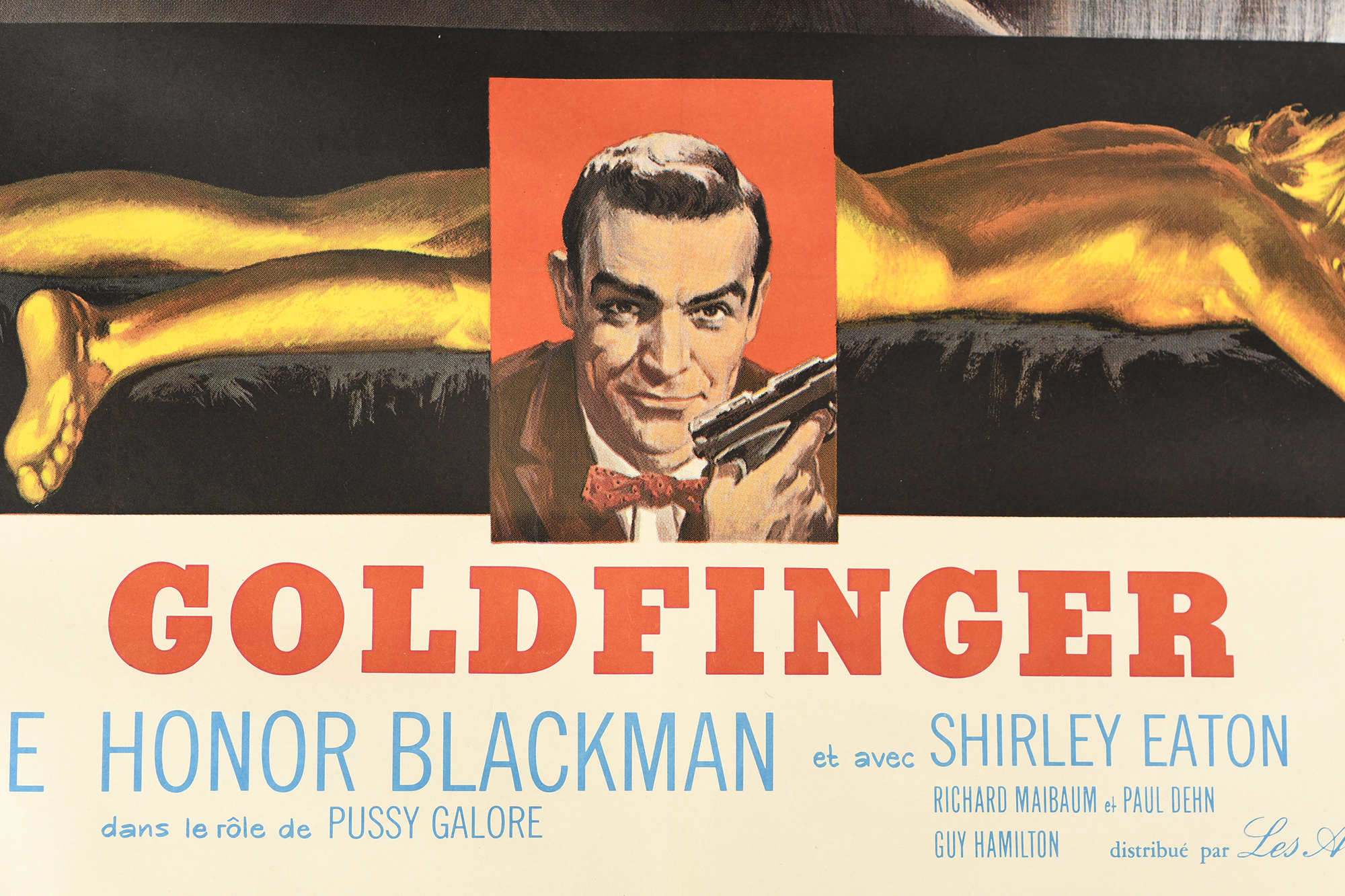 Original Vintage James Bond "Goldfinger" Cinema Poster (1965) Superb Condition - Image 3 of 16