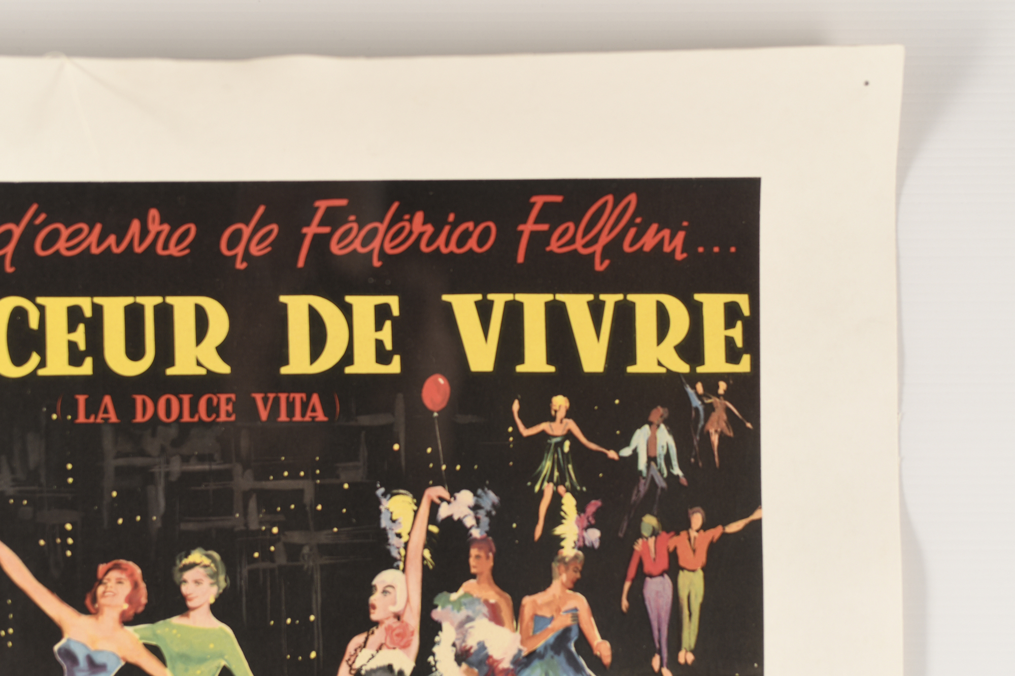 Original "La Doucer De Vivre" Vintage Film Poster (1960) 1st release. - Image 8 of 13