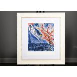 Limited Edition Marc Chagall "Flowers Over Paris" 1 of only 50 Worldwide.