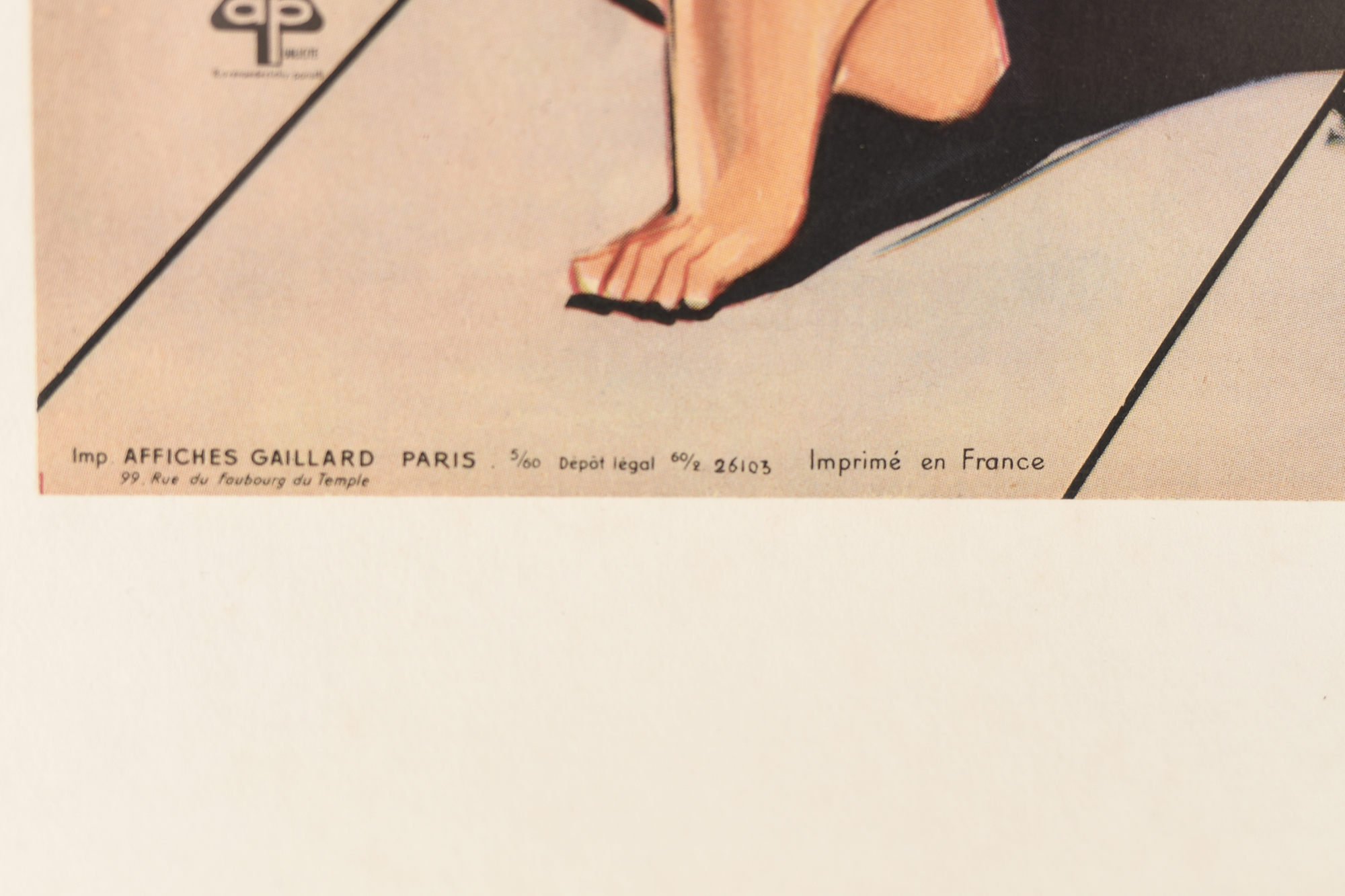 Original "La Doucer De Vivre" Vintage Film Poster (1960) 1st release. - Image 6 of 13