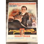 Original Vintage James Bond "Goldfinger" Cinema Poster (1965) Superb Condition