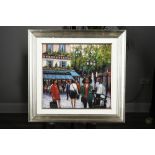 Original Parisian Pastel Painting by Tony Rome