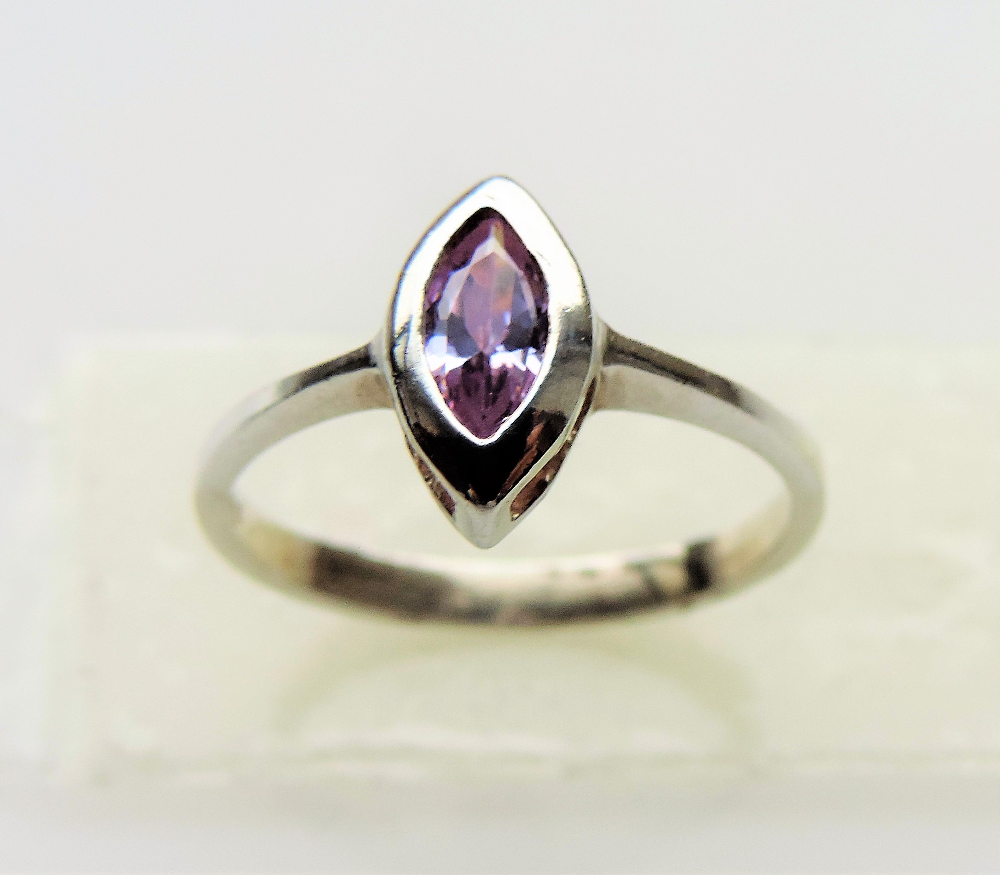 Sterling Silver 0.50ct Amethyst Ring