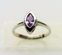 Sterling Silver 0.50ct Amethyst Ring