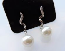 Sterling Silver Pearl Earrings