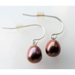 Sterling Silver Cultured Pearl Earrings