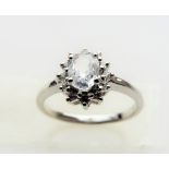 1 carat White Sapphire Ring