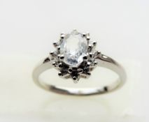 1 carat White Sapphire Ring
