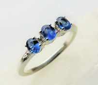 Tanzanite & Diamond Ring