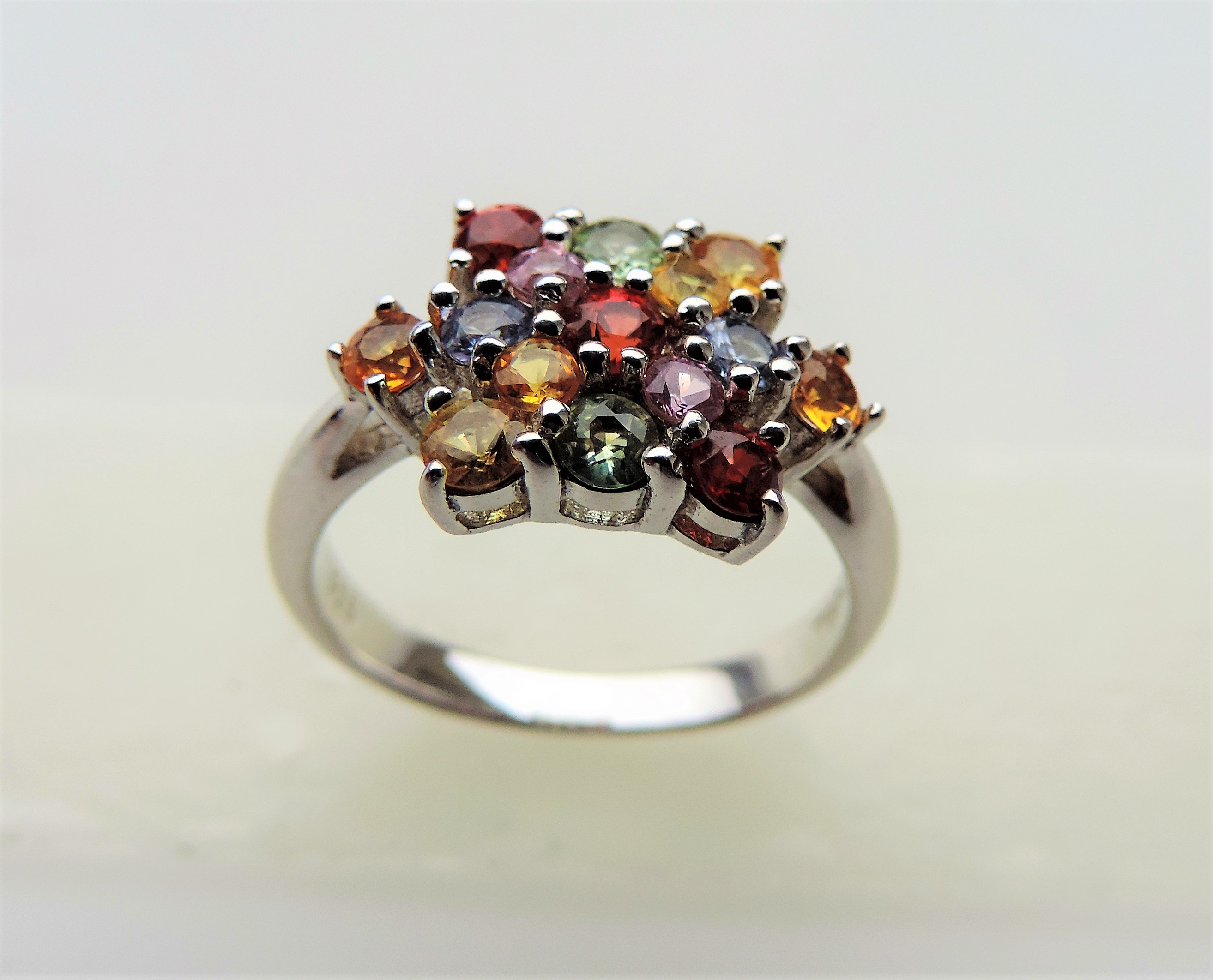 Multi Gemstone Ring in Sterling Silver - Image 3 of 5