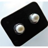 Sterling Silver Cultured Pearl Earrings