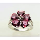 3.75 carat Pink Tourmaline & Diamond Ring