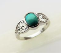 Turquoise Ring in 925 Sterling Silver