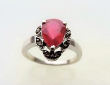 2.5 carat Ruby & Diamond Ring