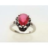 2.5 carat Ruby & Diamond Ring