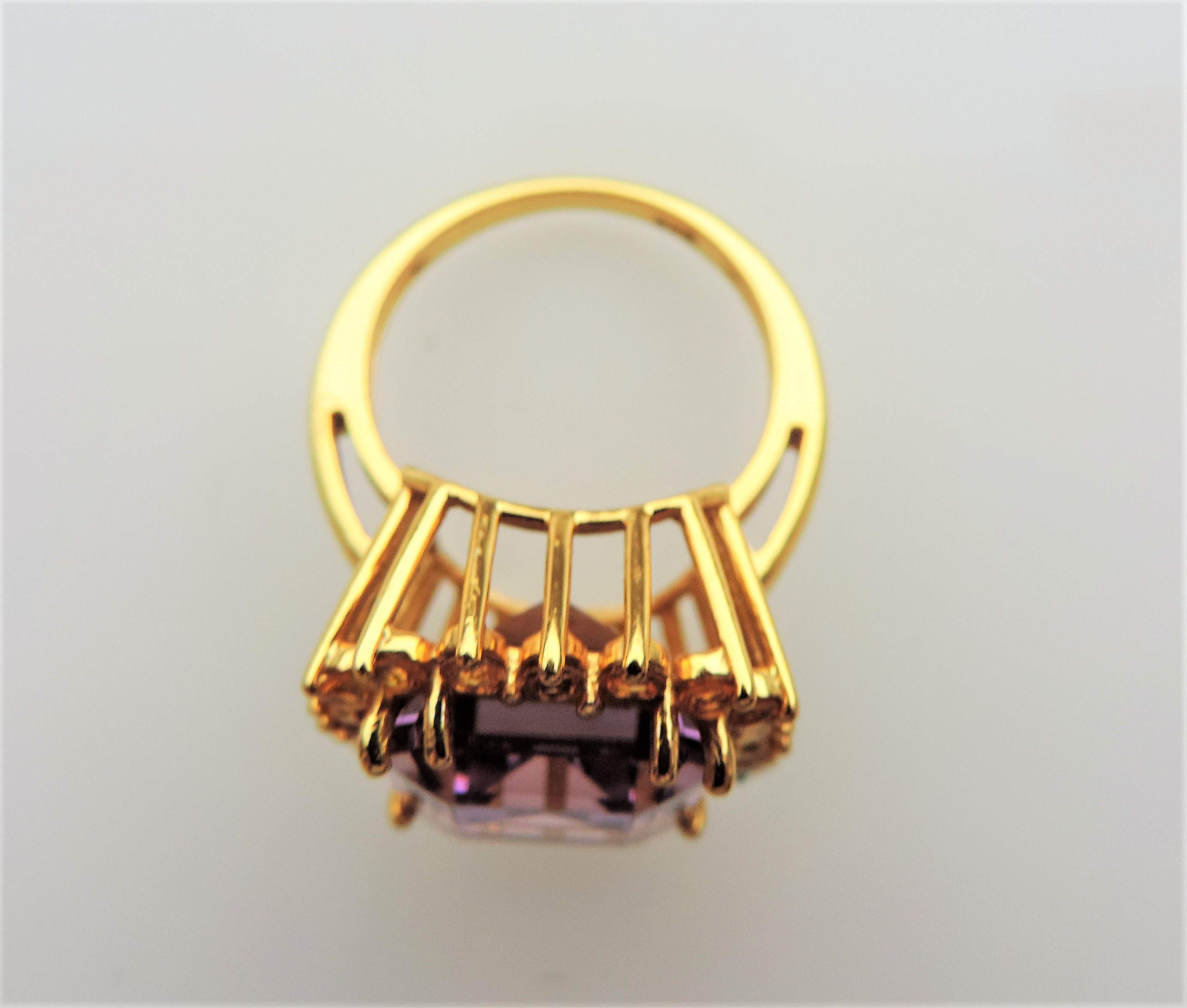 7.25 carat Amethyst & Citrine Ring - Image 5 of 7