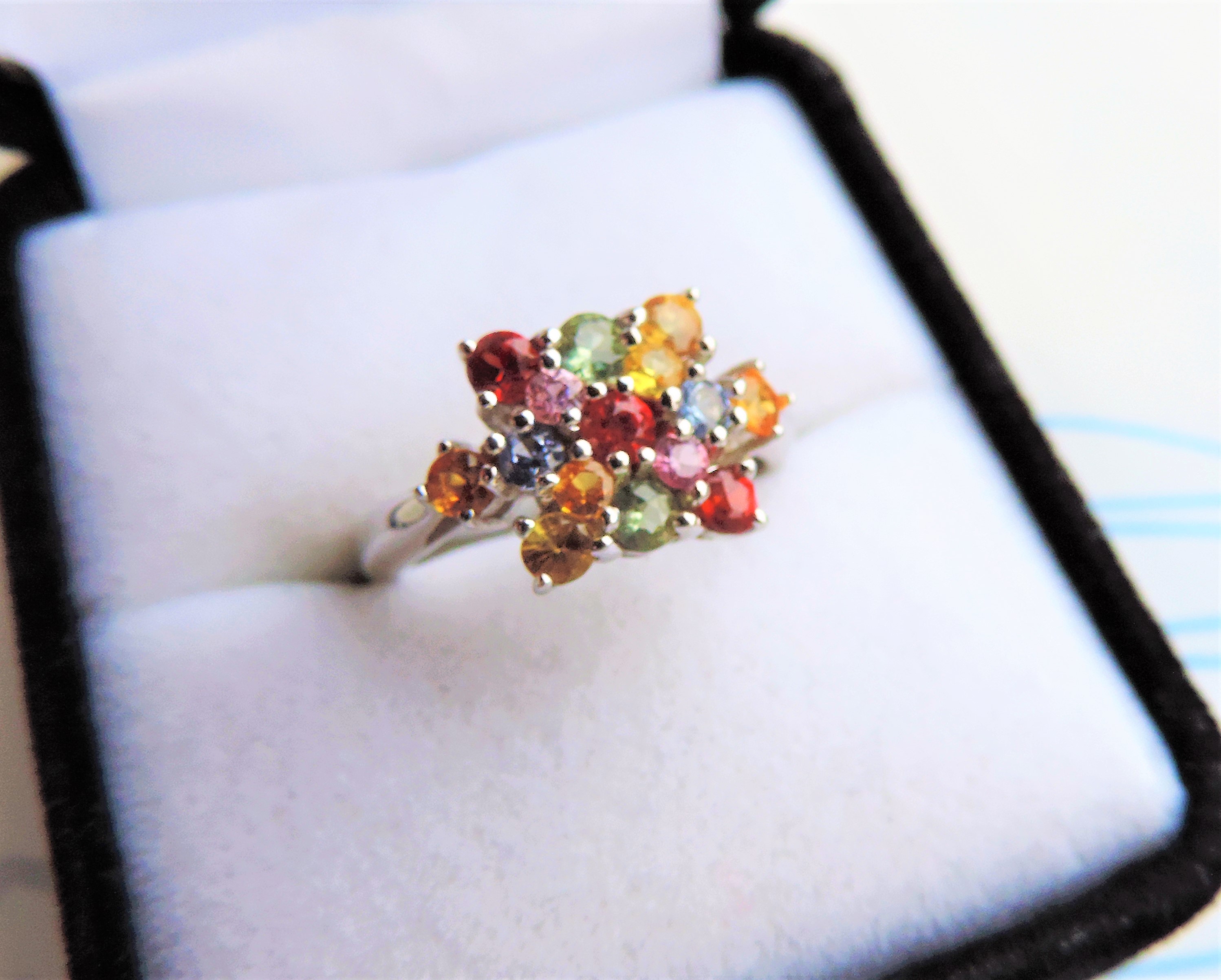 Multi Gemstone Ring in Sterling Silver - Image 5 of 5