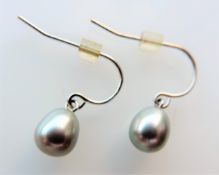 Sterling Silver Cultured Pearl Earrings