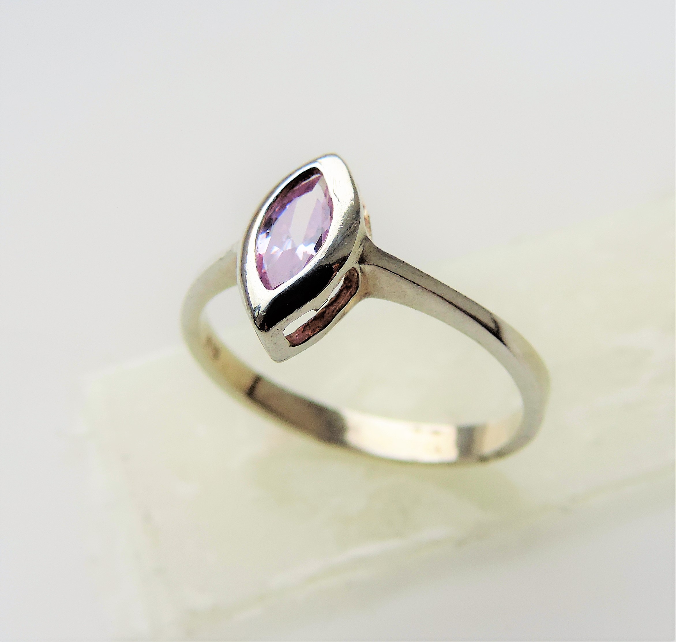 Sterling Silver 0.50ct Amethyst Ring - Image 3 of 5