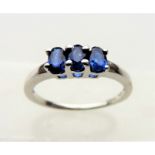 Royal Blue Topaz Ring in Sterling Silver