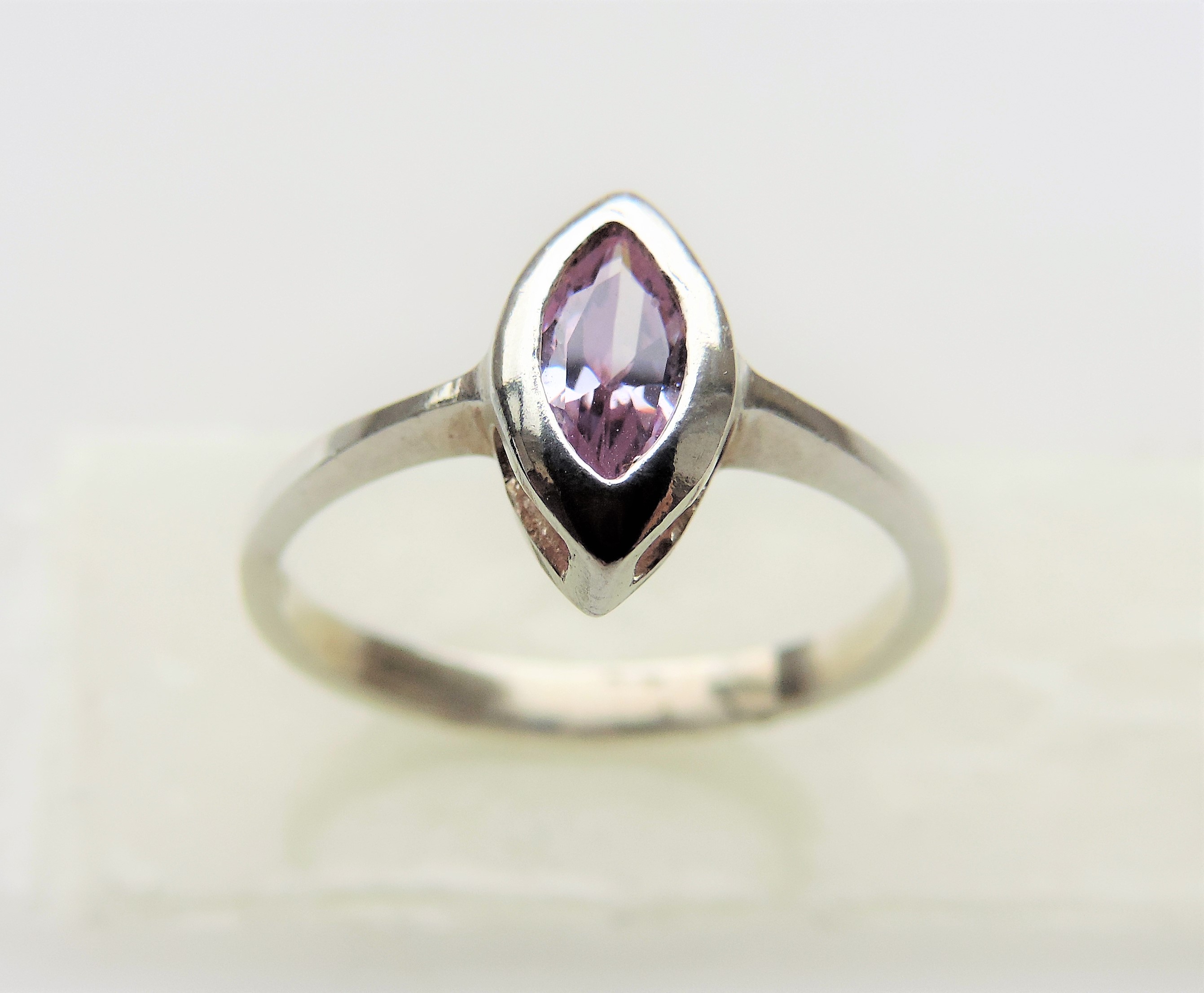 Sterling Silver 0.50ct Amethyst Ring - Image 4 of 5