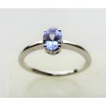 Sterling Silver 0.48ct Solitaire Tanzanite Ring