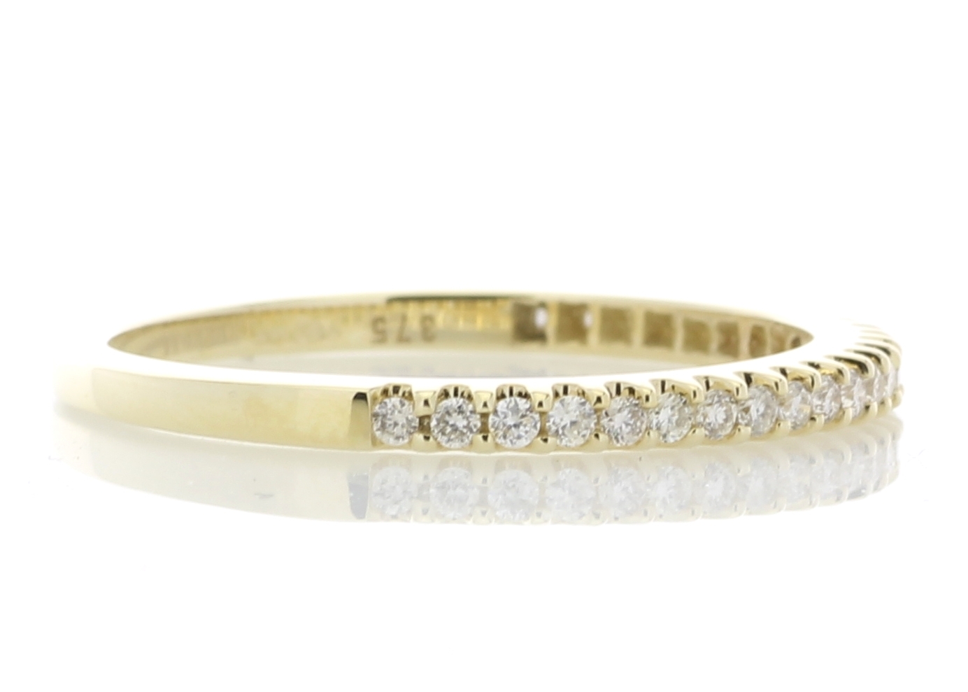 9ct Yellow Gold Diamond Half Eternity Ring 0.25 Carats - Image 4 of 4