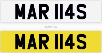Private Number Plate MAR 114S