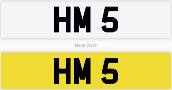 Private Number Plate HM 5