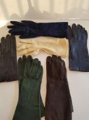 Vintage Leather and Evening Ladies Gloves