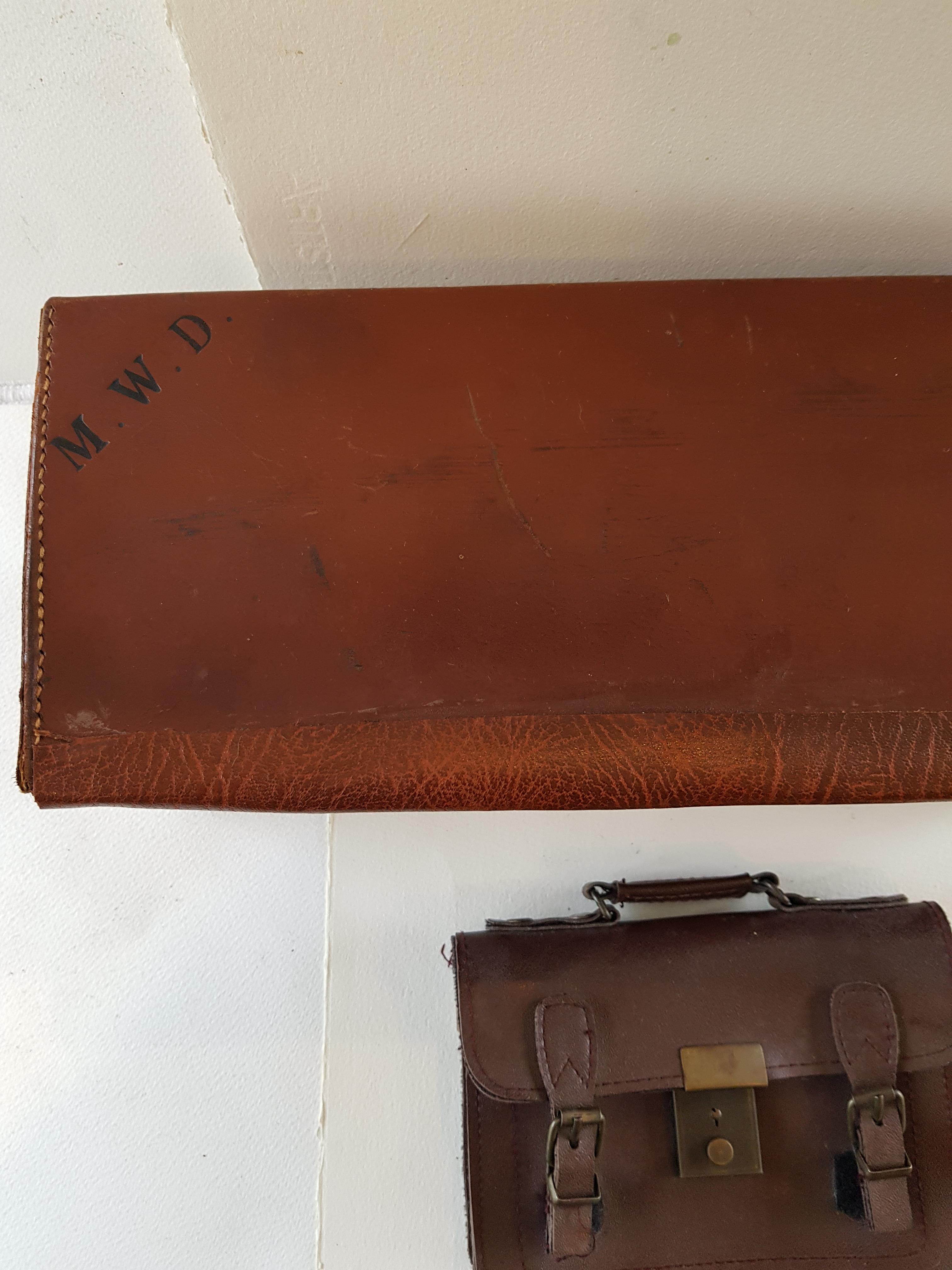 Small Leather Case and Satchel - Image 5 of 5