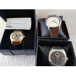 3 New Quarts Men 's Watches