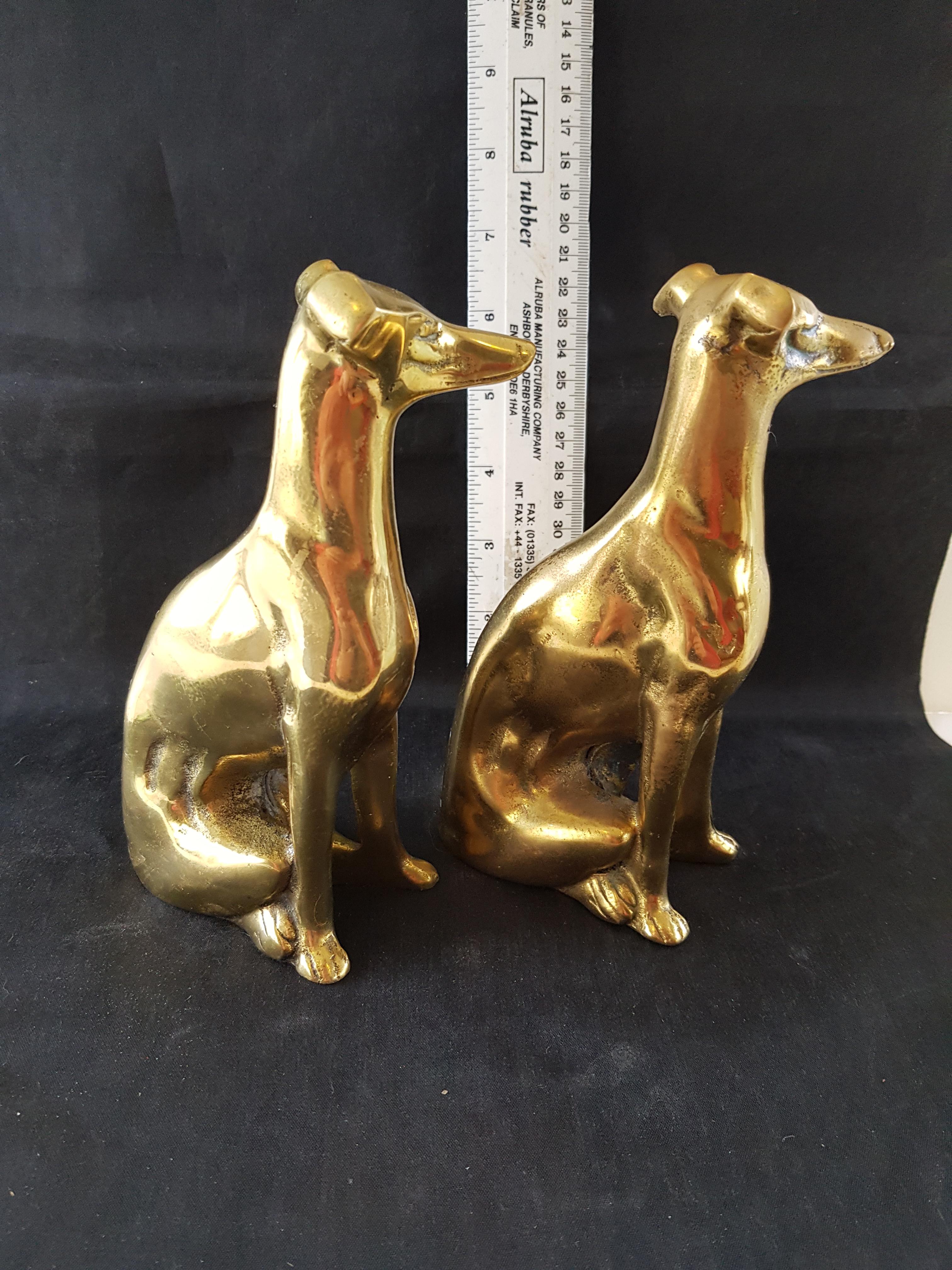 Solid Brass Greyhounds - Image 3 of 3