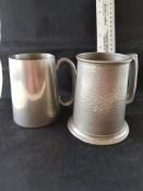 Sheffield Made Pewter Tankards