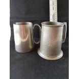 Sheffield Made Pewter Tankards