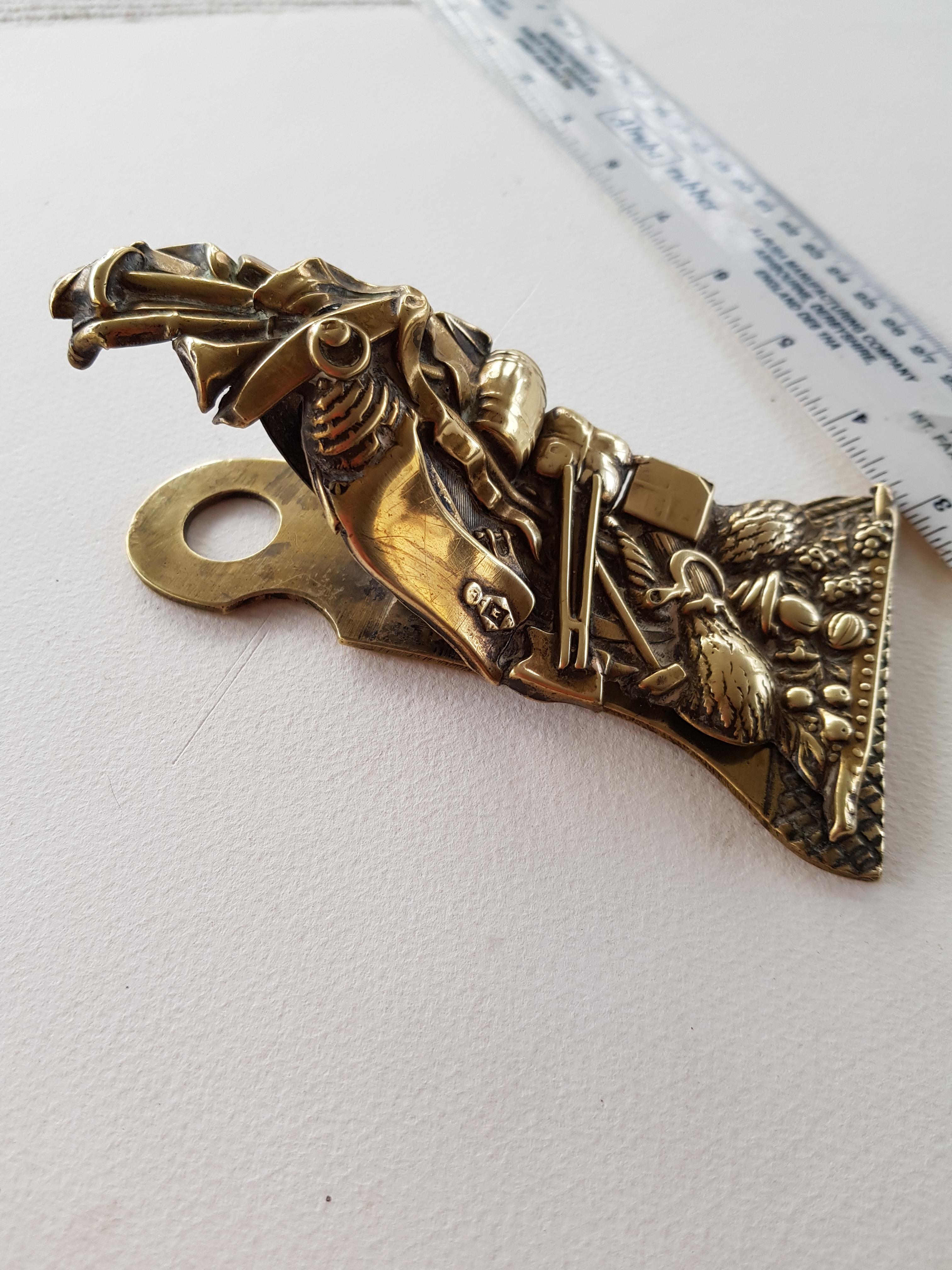 Victorian Brass Paper/Letter Clip - Image 2 of 2