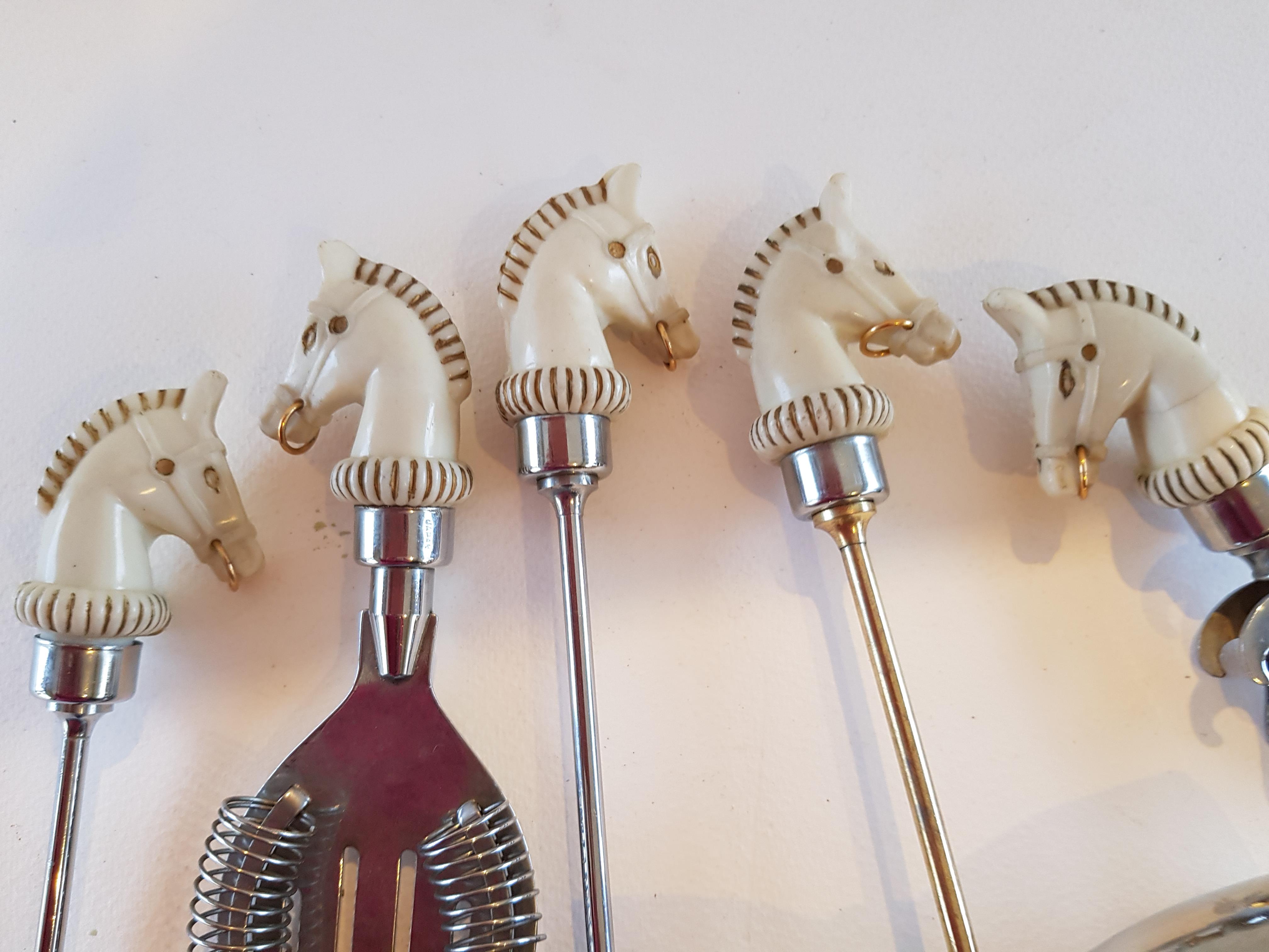 Unusual Horse's Head Cocktail Tools - Image 2 of 3