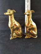 Solid Brass Greyhounds