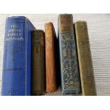 5 Boys Adventure Books from Early 1900's