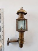 Antique Small Brass Oil Lamp
