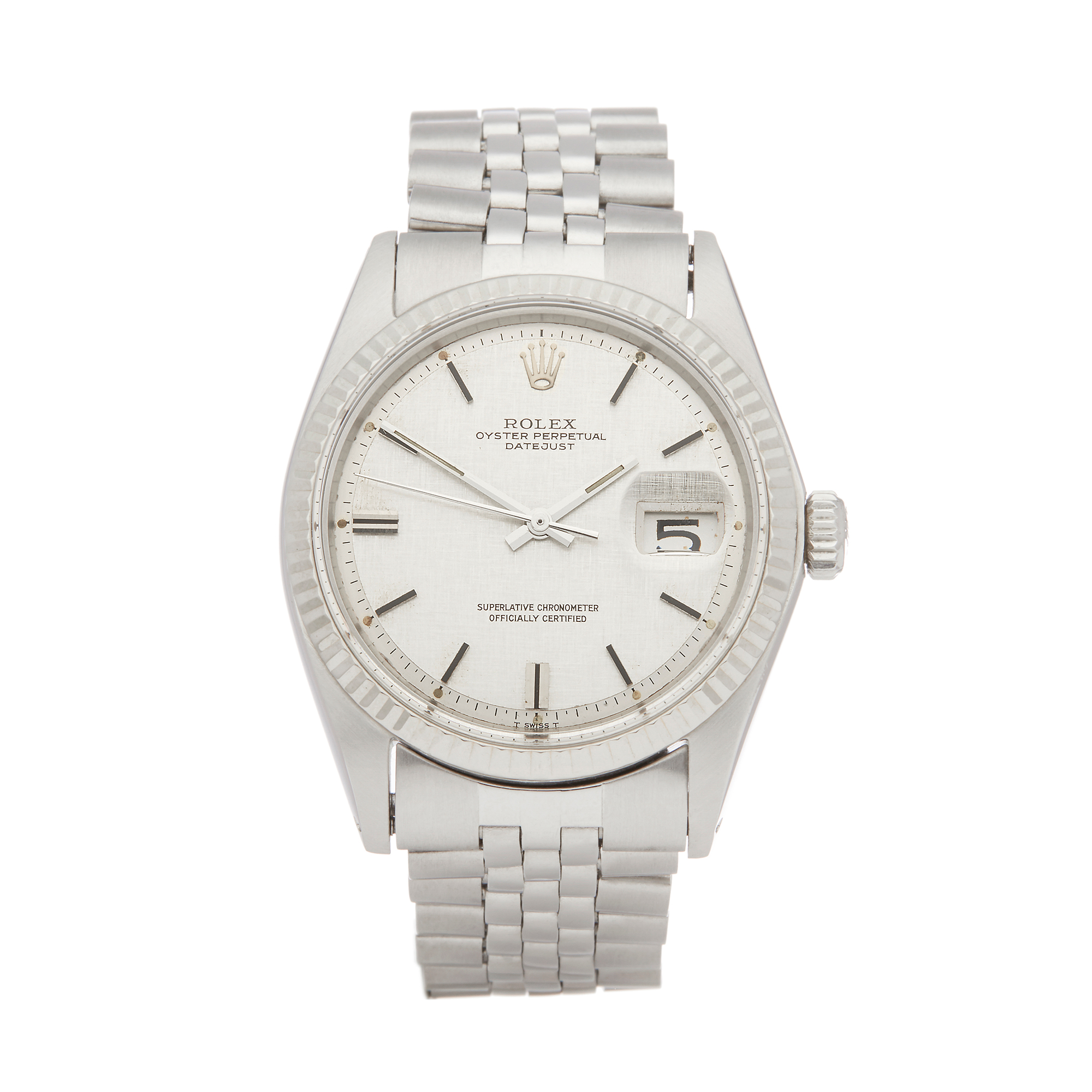 Rolex Datejust 36 1601 Men Stainless Steel Linen Dial Watch - Image 8 of 8