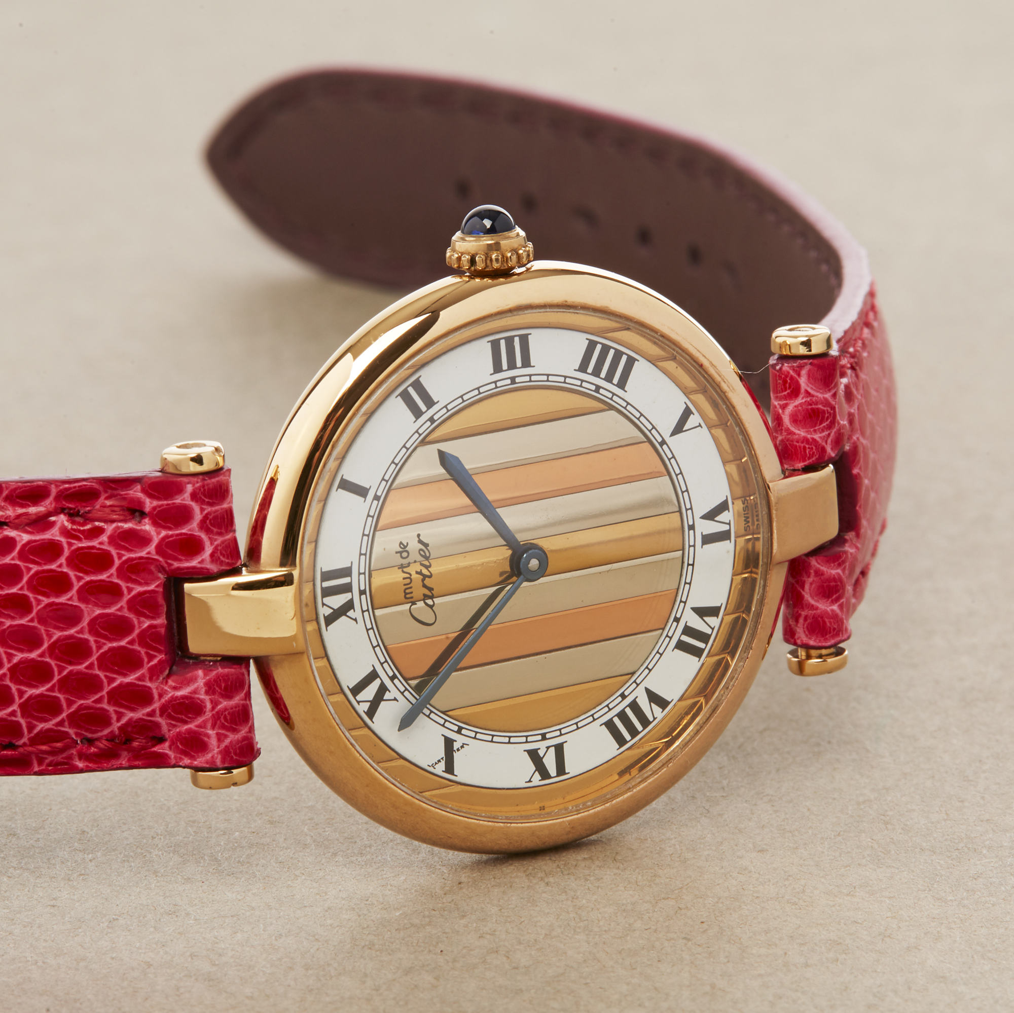 Cartier Must de Cartier Tri-Colour 35338 Ladies Gold Plated Watch - Image 7 of 9