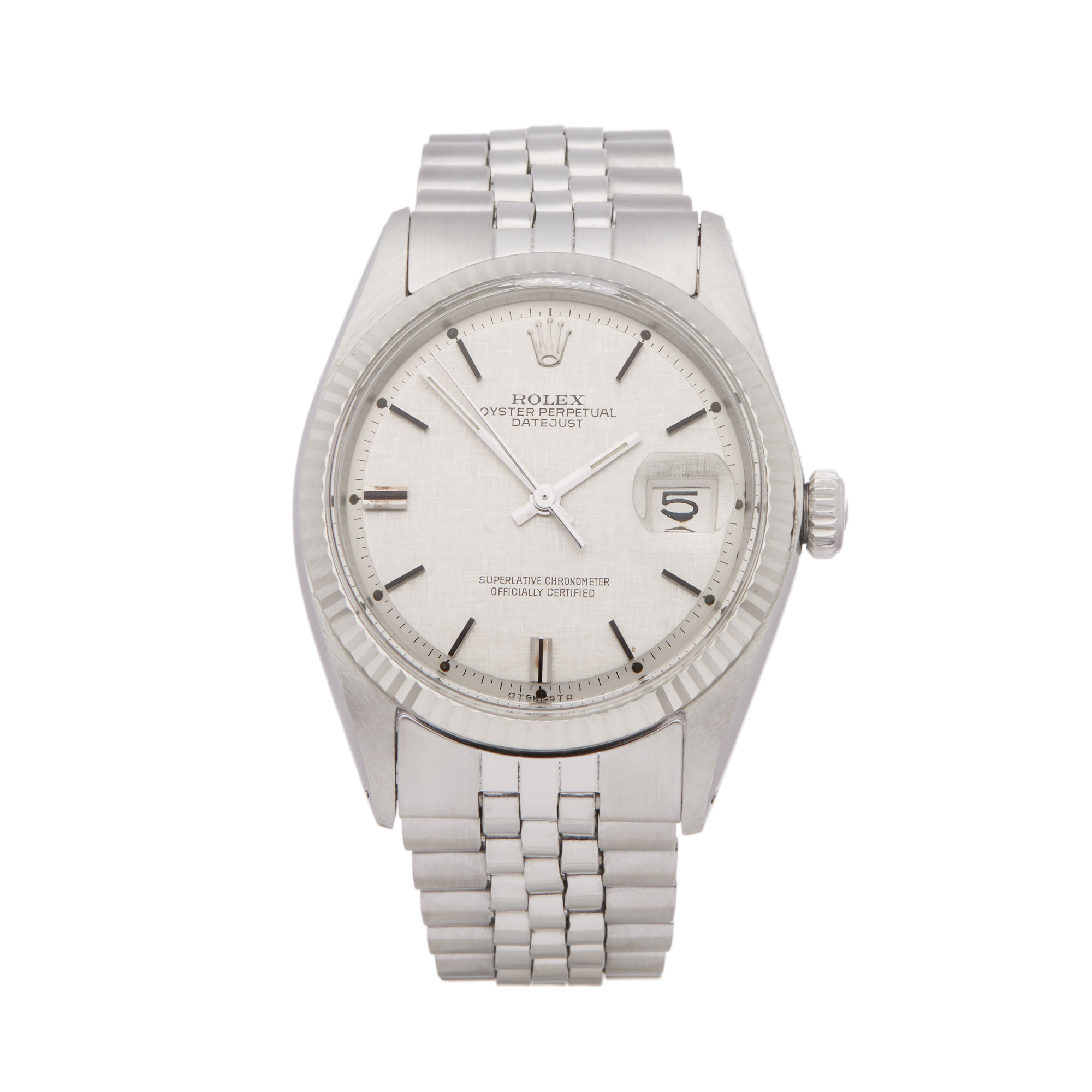 Rolex Datejust 36 1601 Men Stainless Steel Linen Dial Sigma "Aprior" Watch - Image 7 of 8