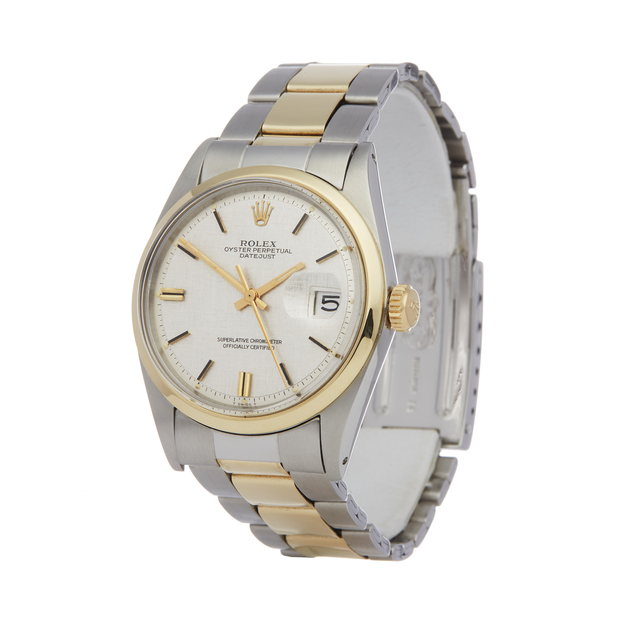 Rolex Datejust 36 1600 Men Stainless Steel & Yellow Gold Watch