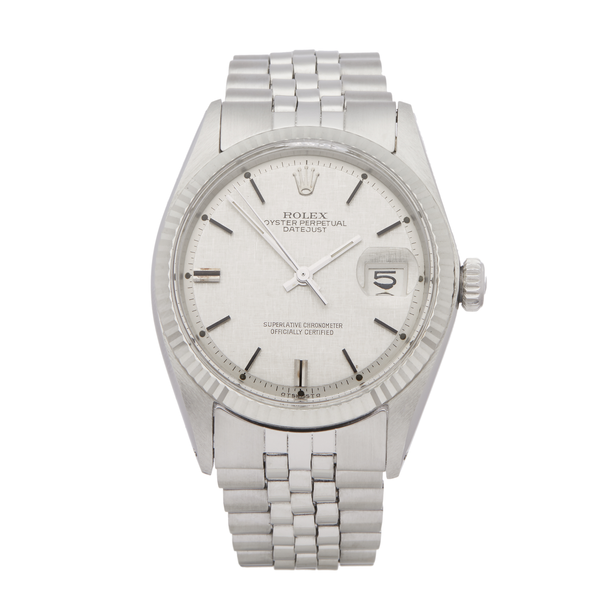 Rolex Datejust 36 1601 Men Stainless Steel Linen Dial Sigma "Aprior" Watch - Image 8 of 8