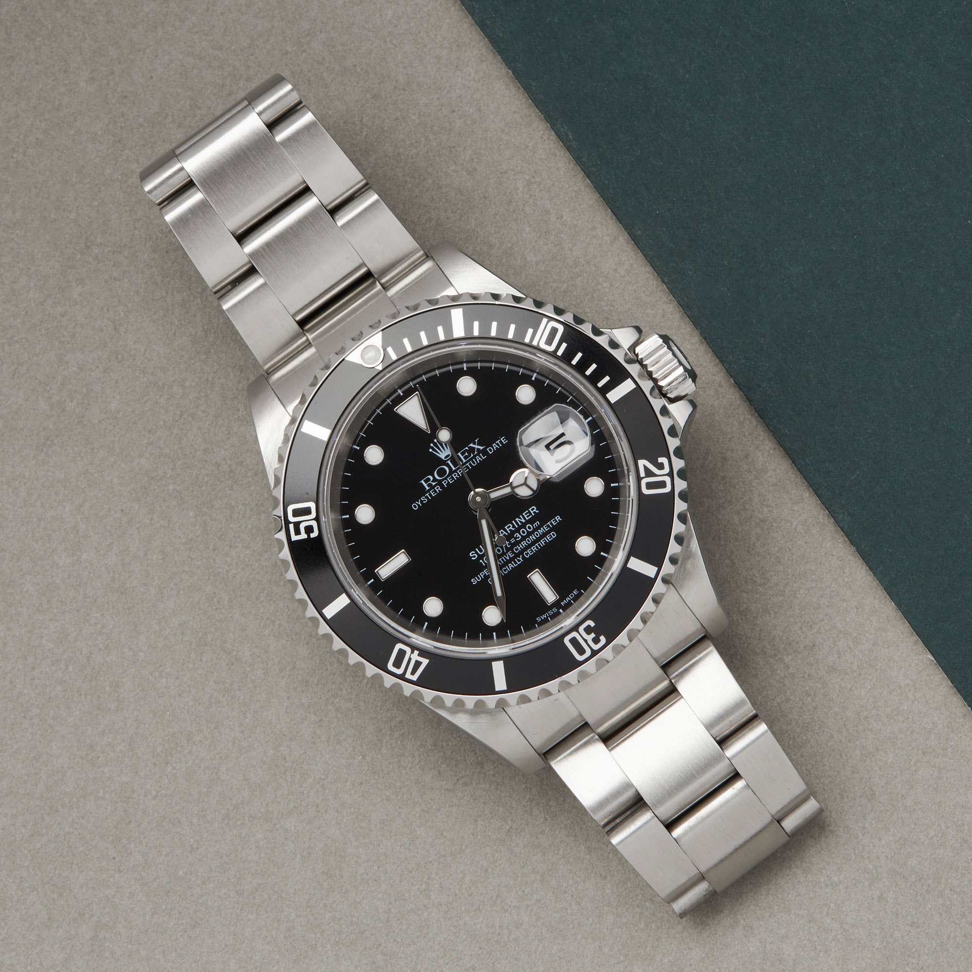 Rolex Submariner Date 16610 Men Stainless Steel Watch - Image 3 of 10