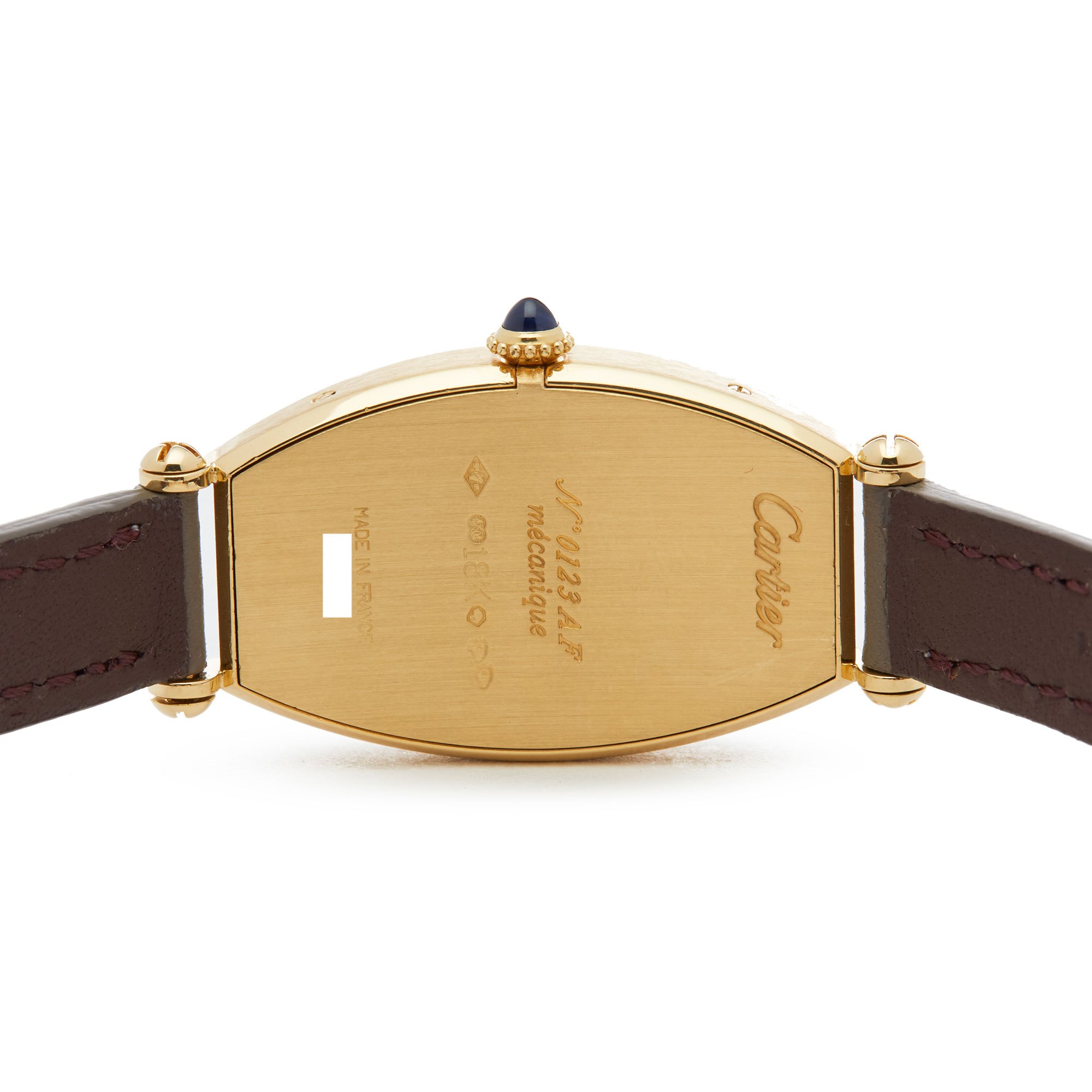 Cartier Tonneau 2451B Ladies Yellow Gold Mecanique Watch - Image 8 of 8